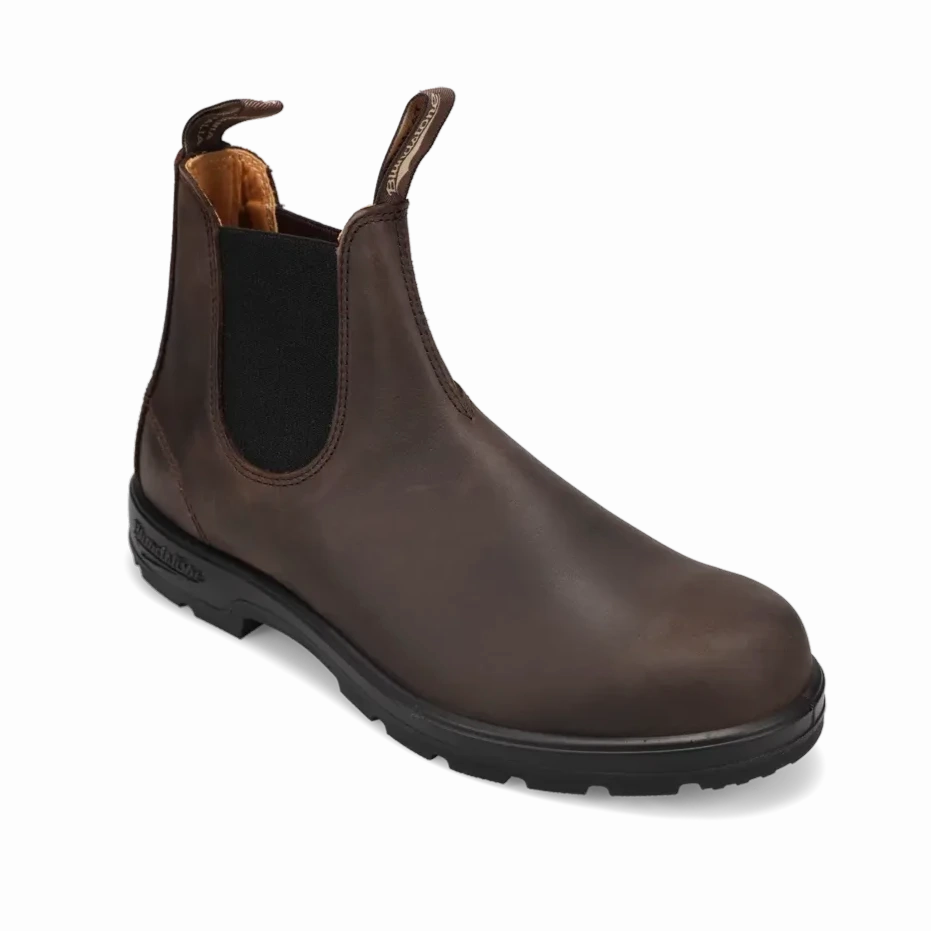 Functional Footwear Rugged Look Men's Classic Chelsea Brown Leather
