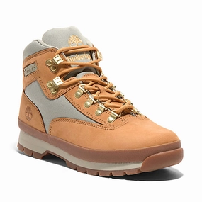 Men's Euro Hiker Wheat Nubuck Sturdy Build Compact Form