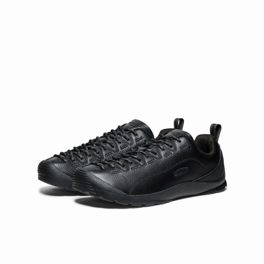 Men's Jasper Sneaker  |  Black Smooth Leather Reliable Comfort