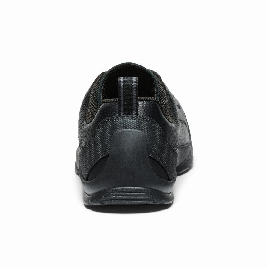 Men's Jasper Sneaker  |  Black Smooth Leather Reliable Comfort