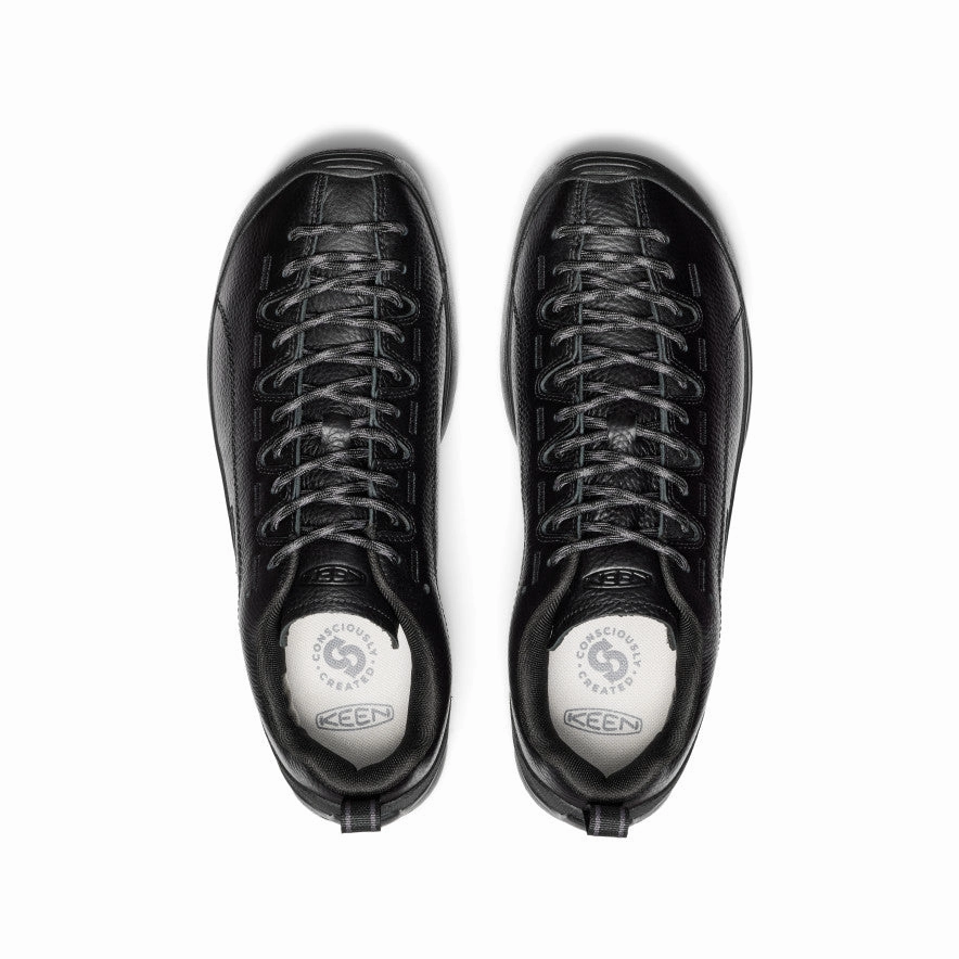 Men's Jasper Sneaker  |  Black Smooth Leather Reliable Comfort