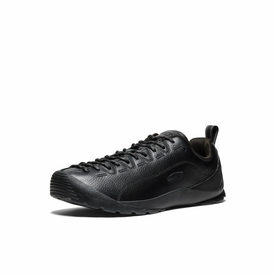 Men's Jasper Sneaker  |  Black Smooth Leather Reliable Comfort