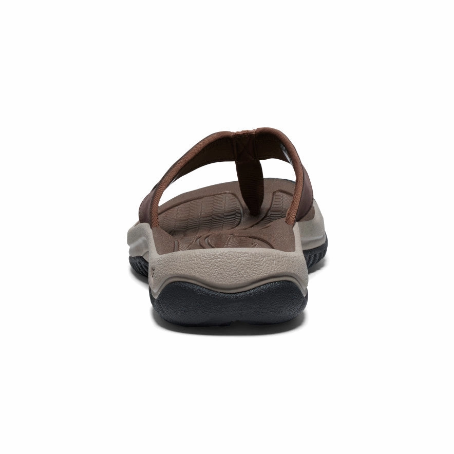 Men's Kona Leather Flip-Flop  |  Java/Dark Earth Practical Style
