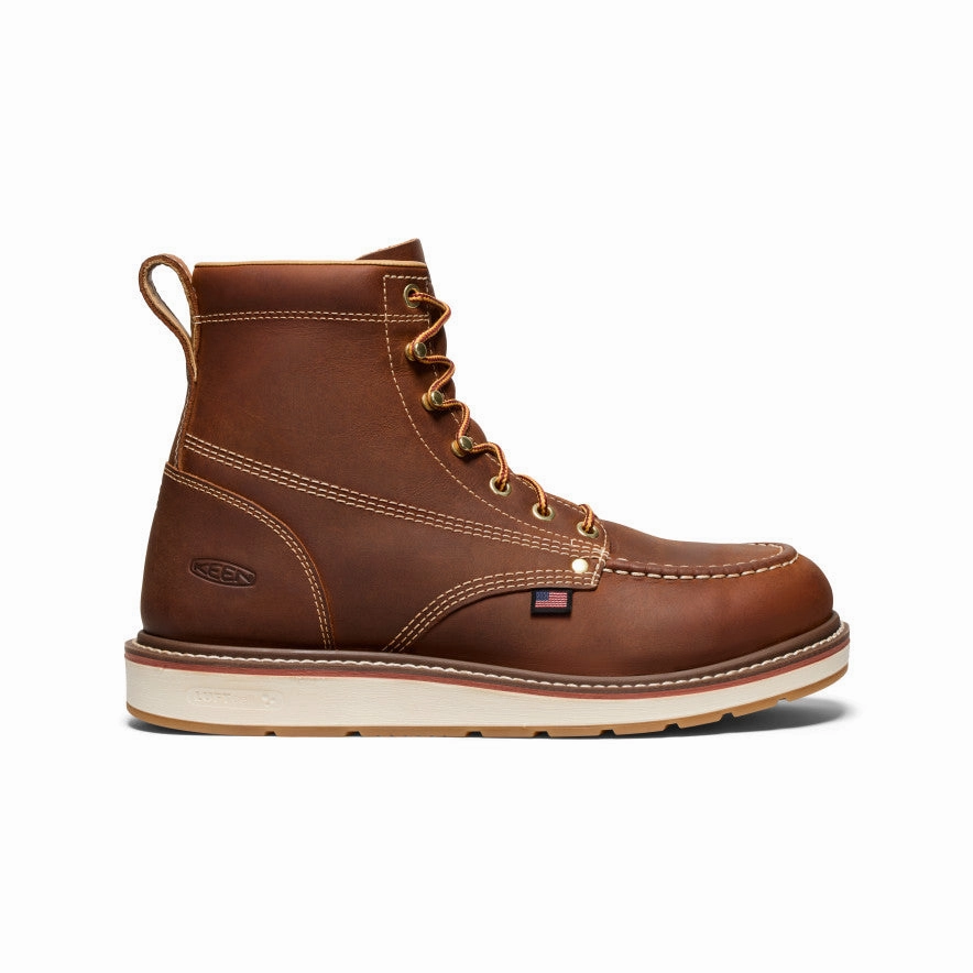 Outdoor Vibe Men's Liberty 6" Boot (Soft Toe)  |  Leather Brown/Birch