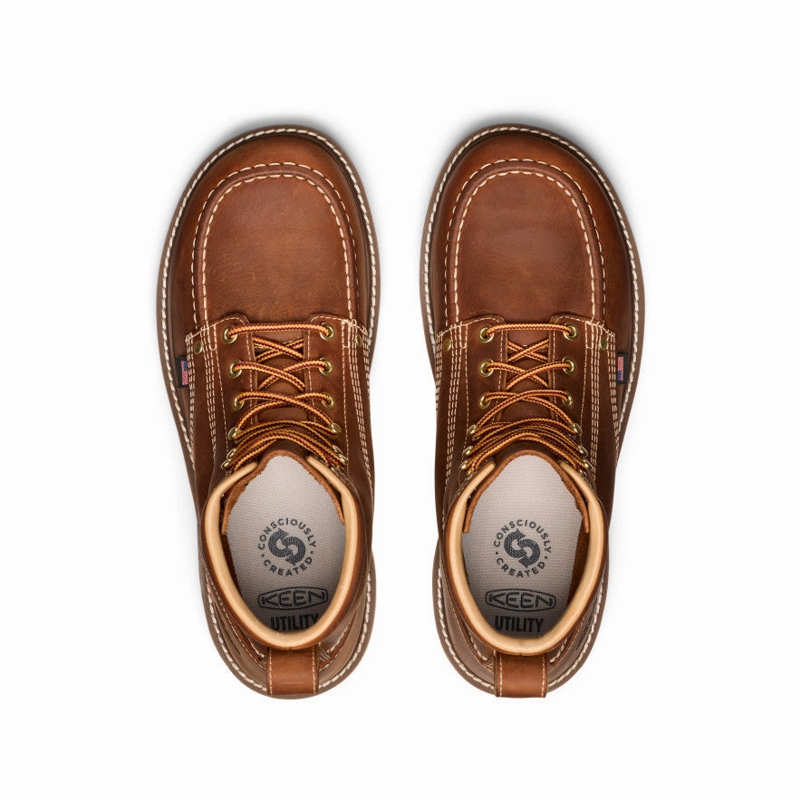 Men's Liberty 6" Boot (Soft Toe)  |  Leather Brown/Birch Bold Move