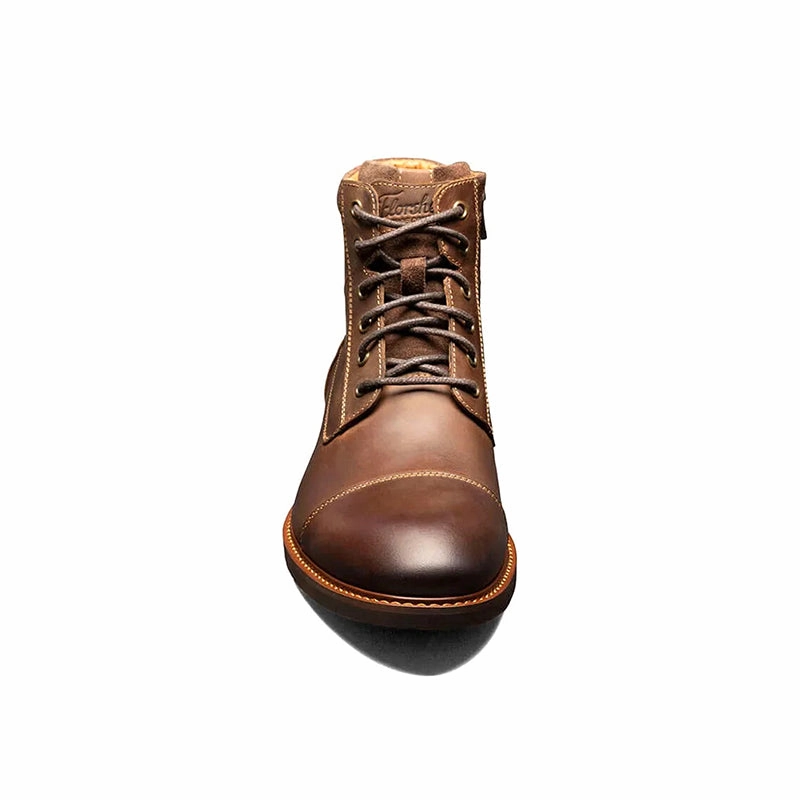 Men's Lodge Cap Toe Lace Up Boot Brown Easy Trek