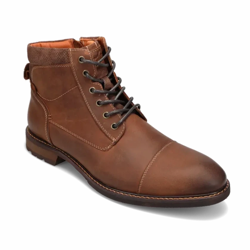 Outdoor Function Premium Support Men's Lodge Cap Toe Lace Up Boot Brown