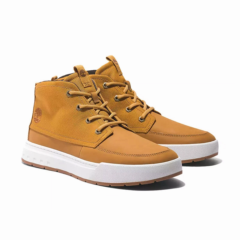 Men's Maple Grove Mid Sneaker Wheat Nubuck Cushioned Insole