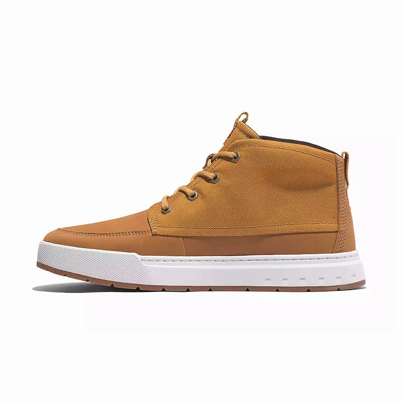 Men's Maple Grove Mid Sneaker Wheat Nubuck Cushioned Insole