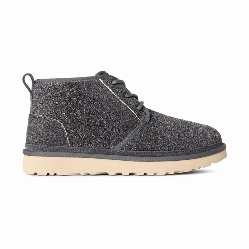 Men's Neumel Shaggy Suede Dark Grey slim fit