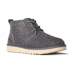 Men's Neumel Shaggy Suede Dark Grey On-the-Go Wear Cozy And Stylish