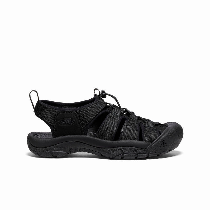 Men's Newport H2 Sandal  |  Triple Black Classic Comfort Breathable Lining