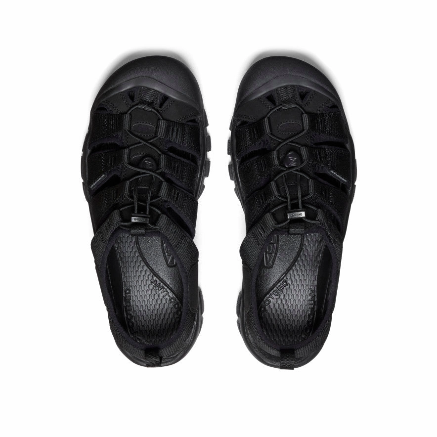 Men's Newport H2 Sandal  |  Triple Black Smooth Step