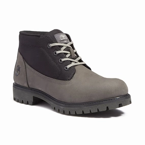 Surfer Men's Premium Chukka Medium Grey Nubuck/Black