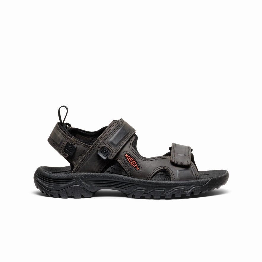 Comfortable Cushions Men's Targhee III Open Toe Sandal  |  Grey/Black