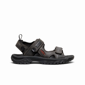 Comfortable Cushions Men's Targhee III Open Toe Sandal  |  Grey/Black