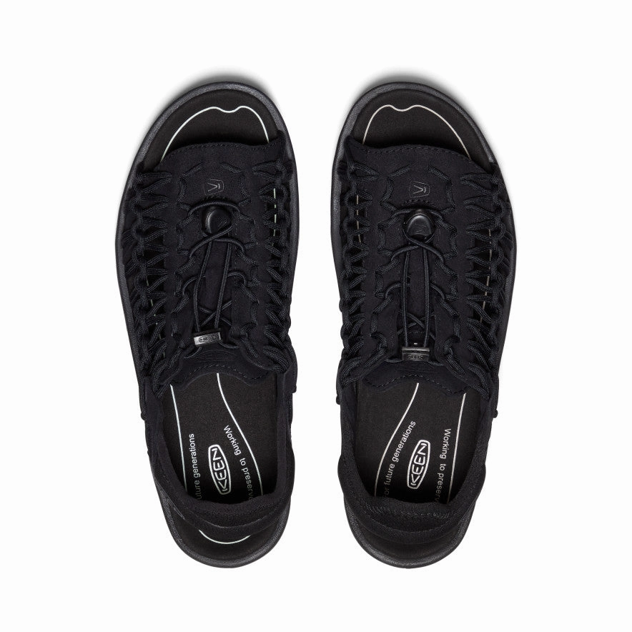 Men's UNEEK II Open Toe  |  Black/Black Flexible Wear