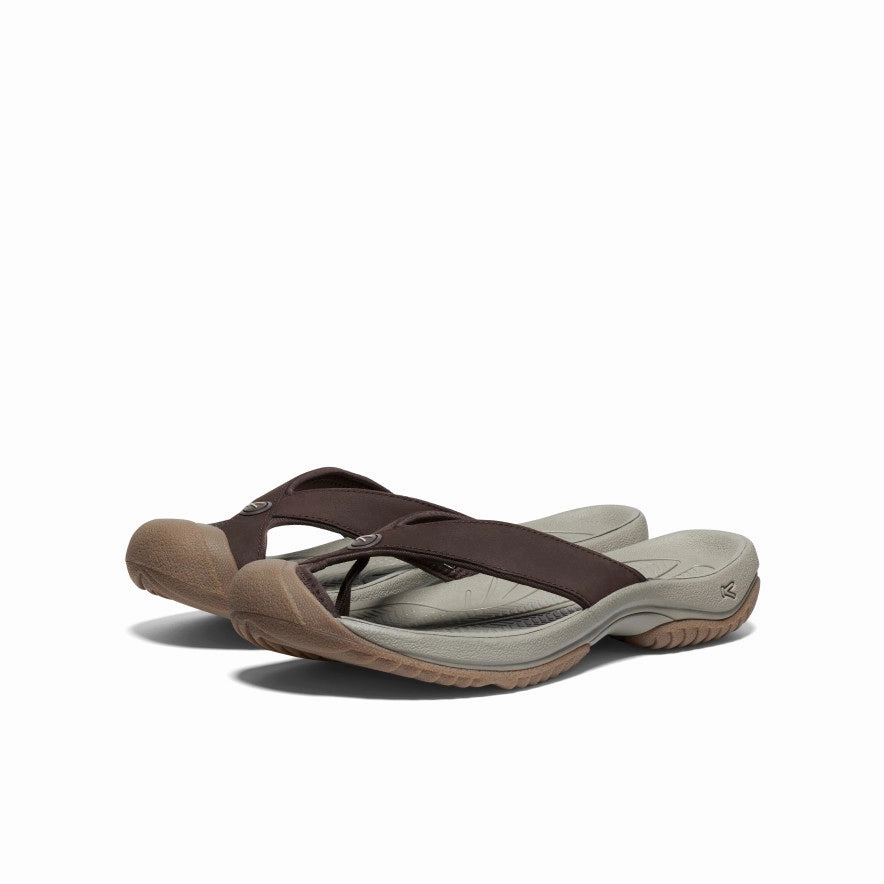 Men's Waimea Leather Flip-Flop  |  Java/Plaza Taupe Smooth ride
