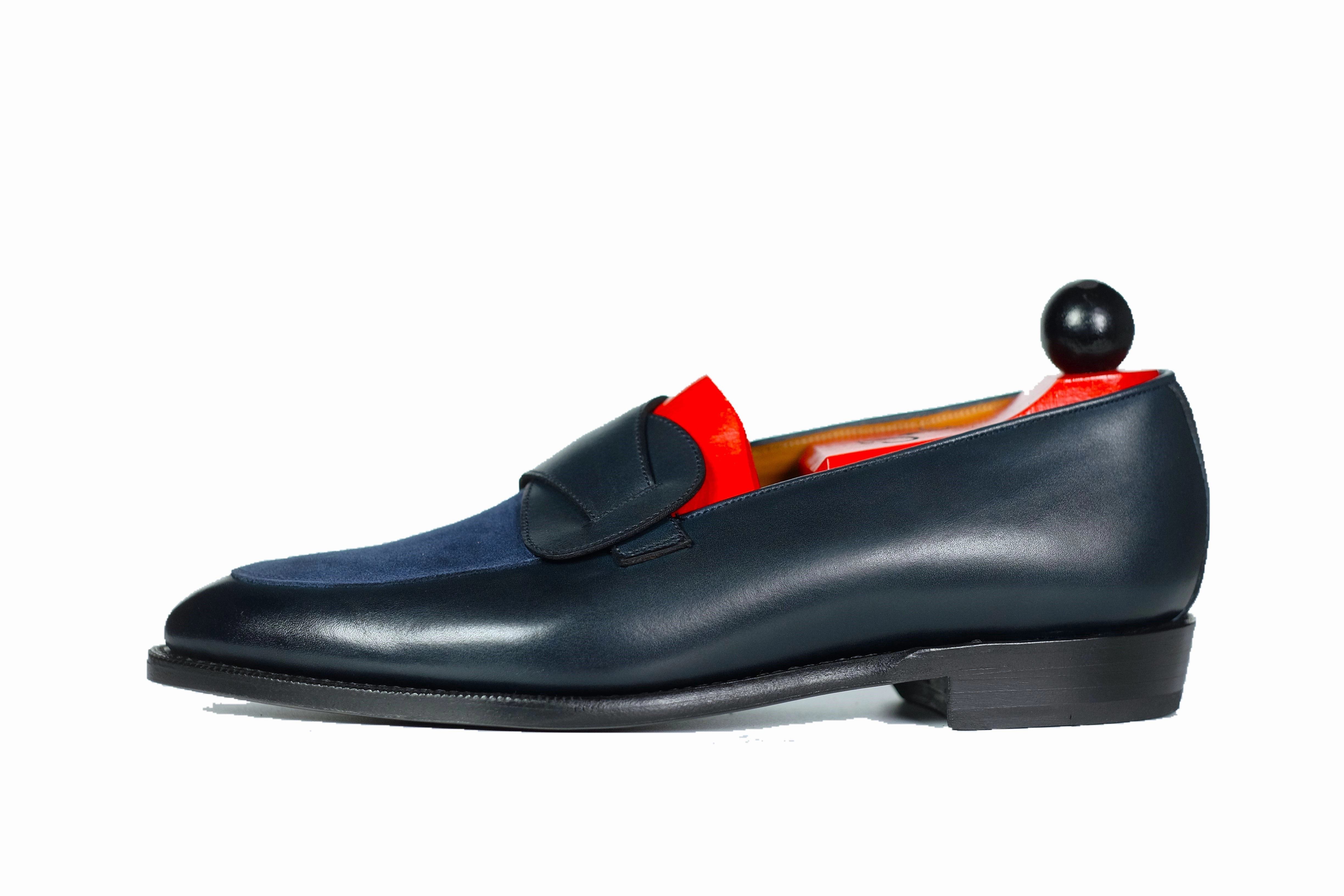 Meridian - Midnight Calf / Navy Suede Timeless elegance