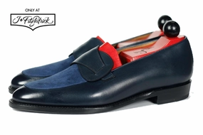 Premium materials Meridian - Midnight Calf / Navy Suede