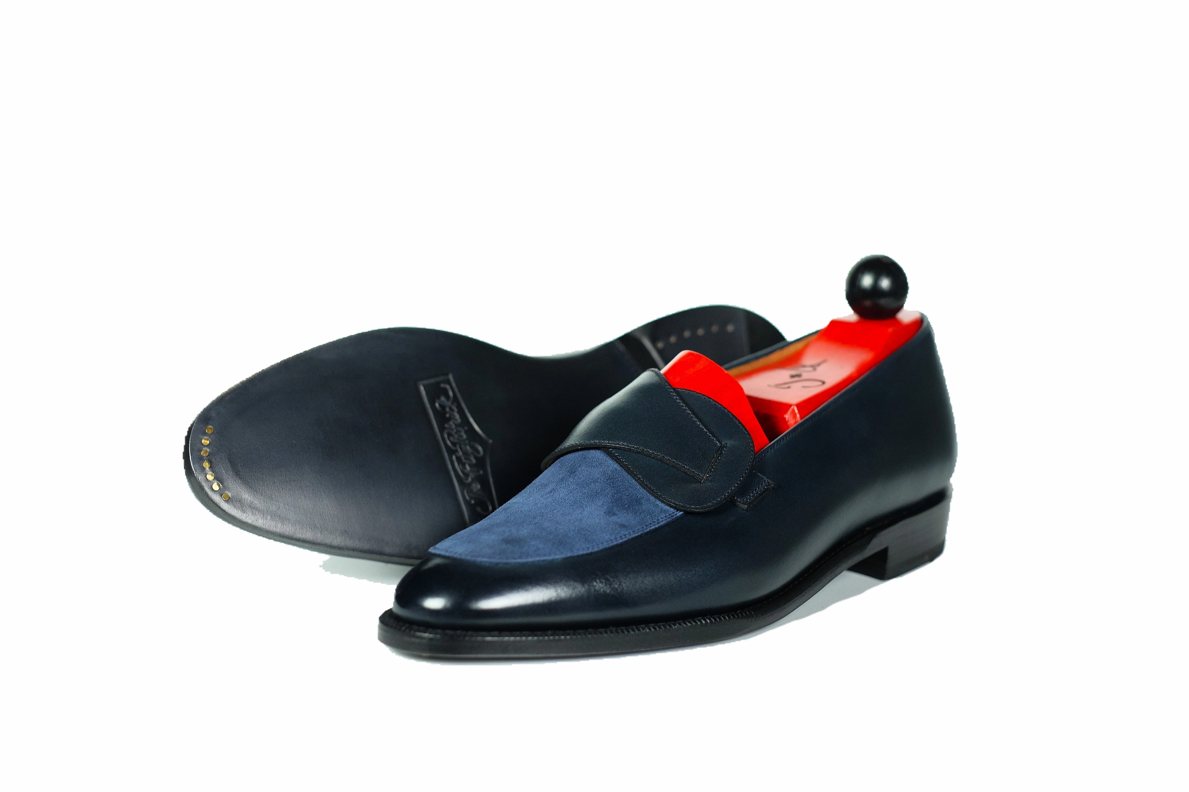Meridian - Midnight Calf / Navy Suede Timeless elegance