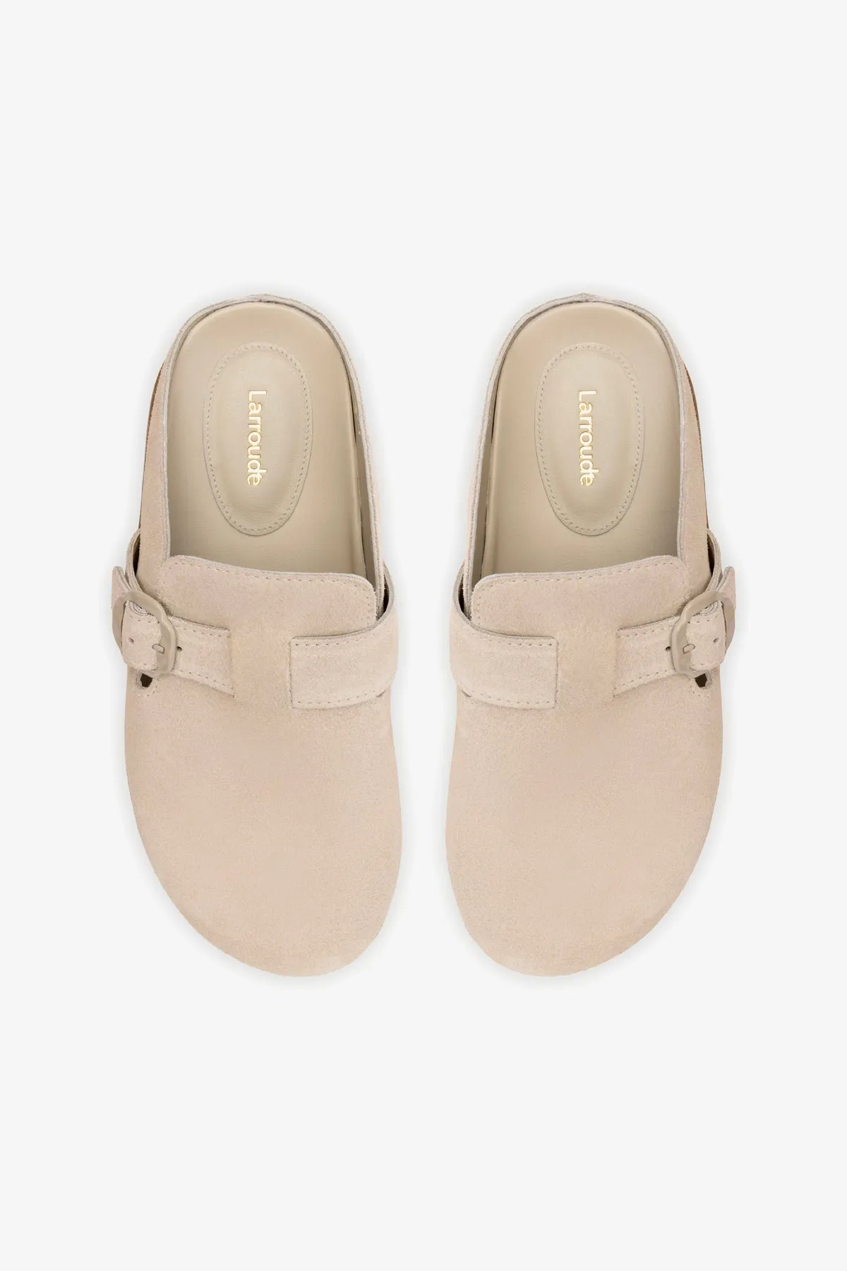 Milan Clog In Mushroom Grey Suede Fashion Forward