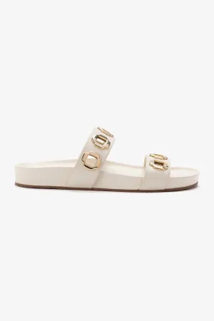 On-Trend Design All-Season Wear Shoes Milan Slide In Ivory Leather