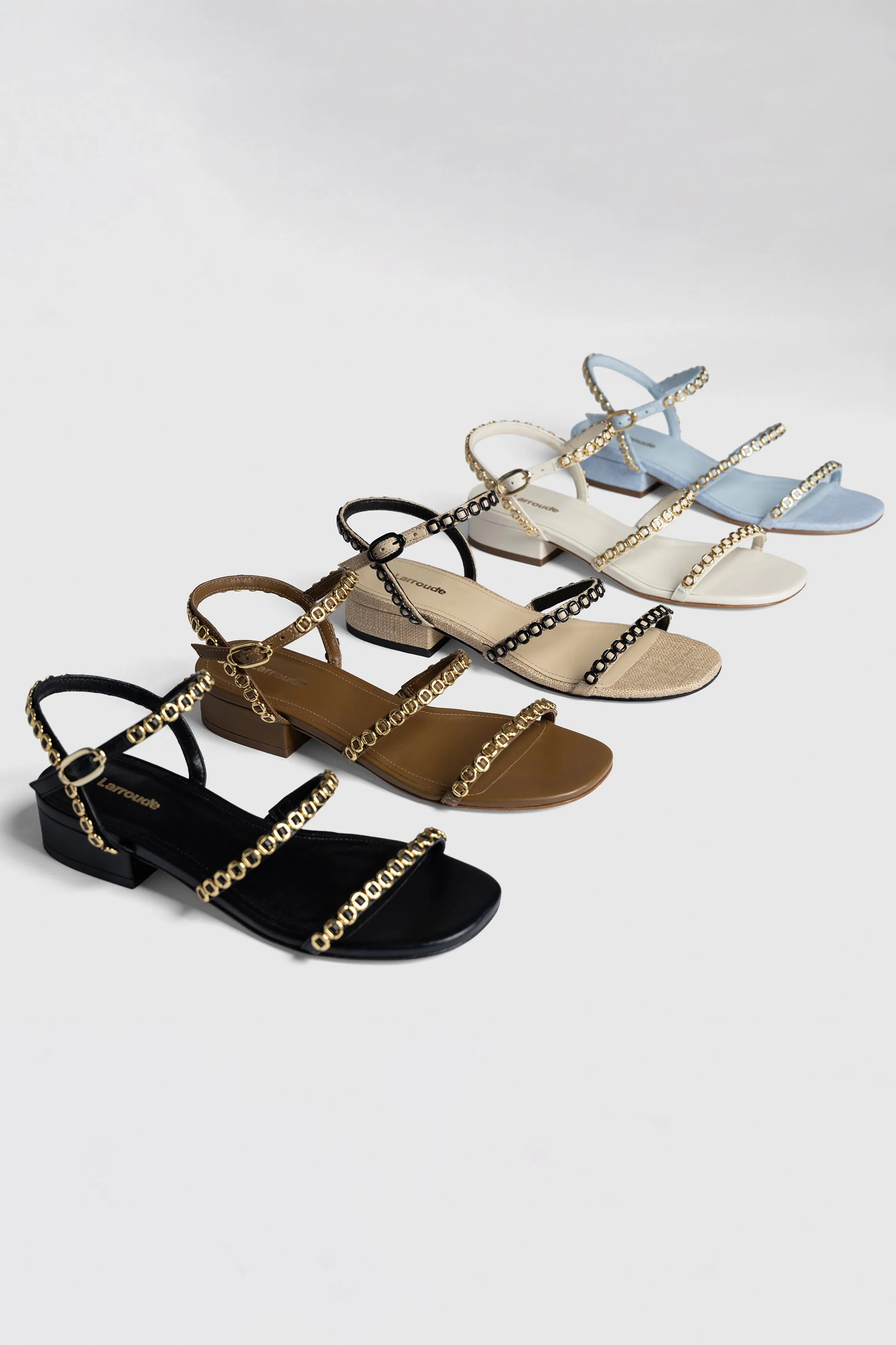 Milanina Flat Sandal In Black Leather Relaxed Style