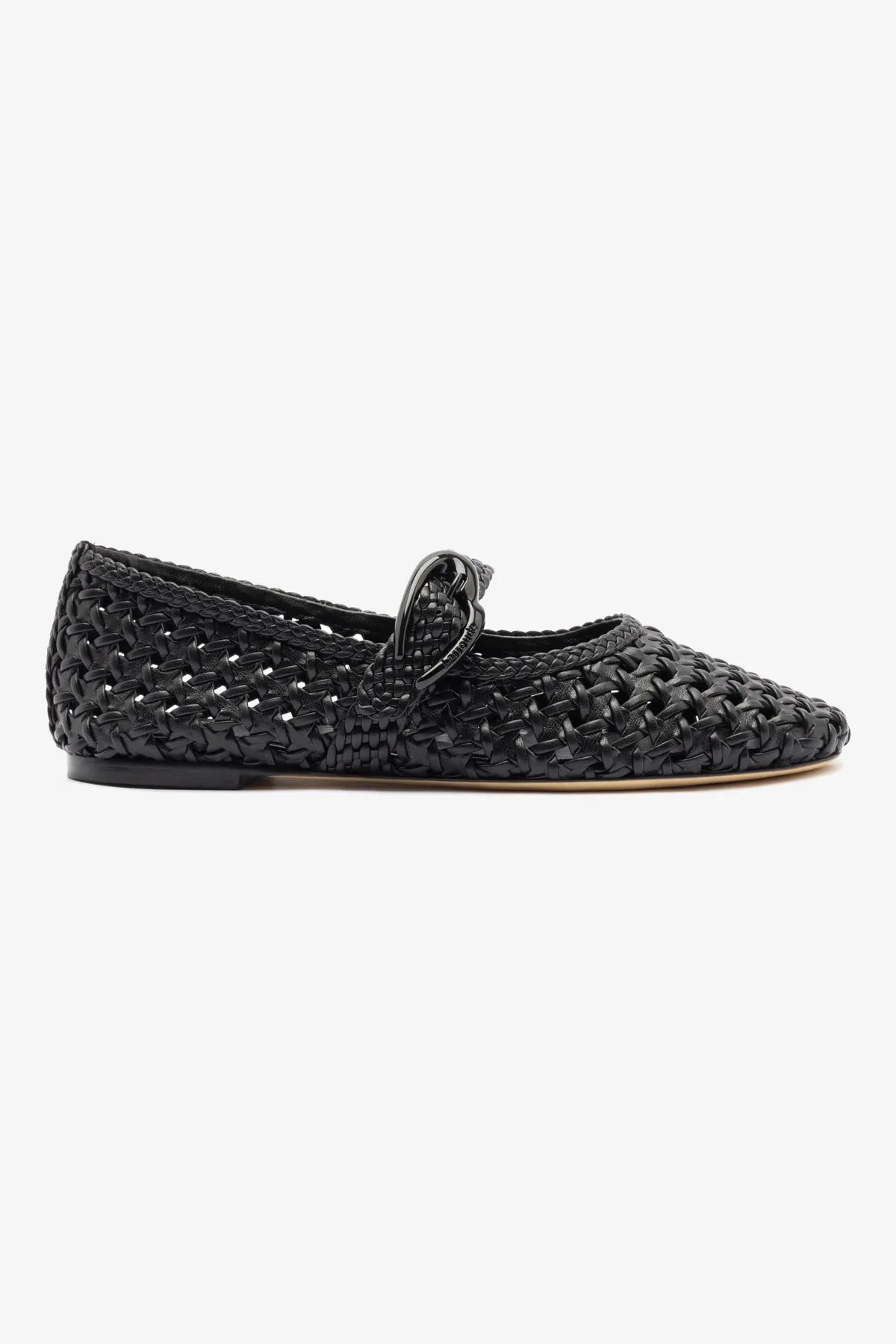 Flexible Outsole Shoes Verona New Macrame In Black Leather