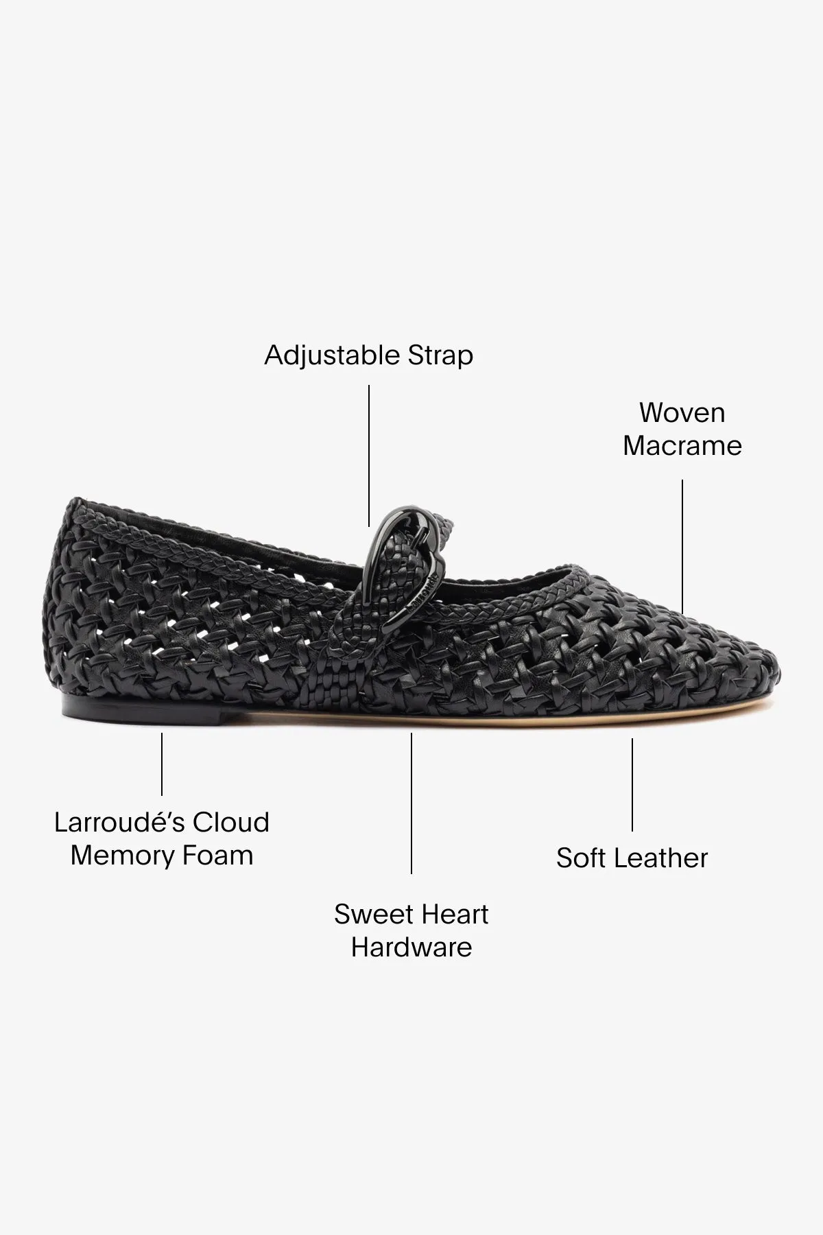 Modern Classic Verona New Macrame In Black Leather