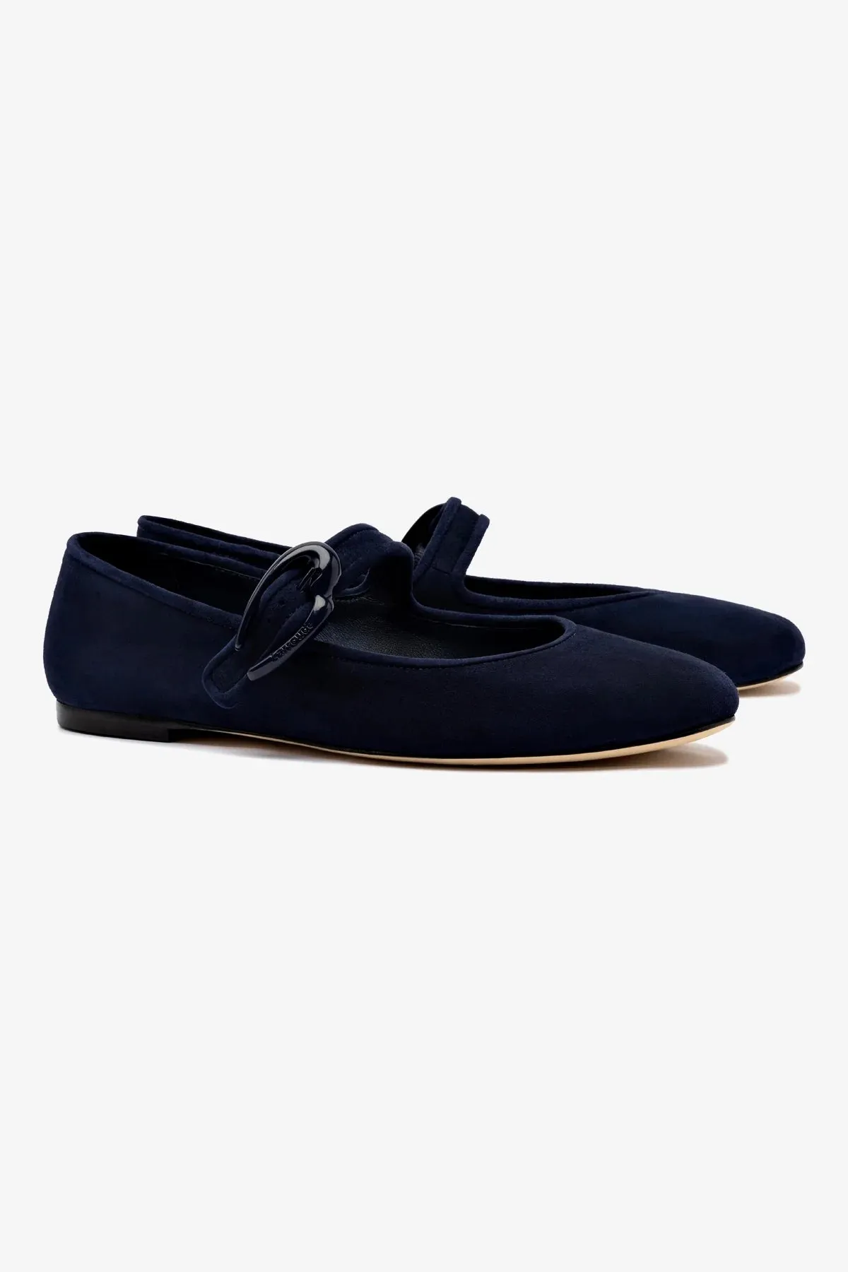 Modern Comfort Verona Ballet Flat In Navy Suede