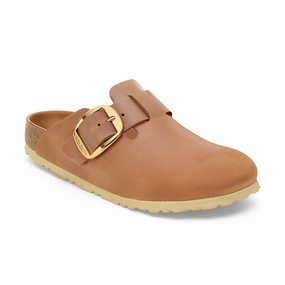 Quick Hike Women's Boston Big Buckle Narrow Cognac Oiled Leather