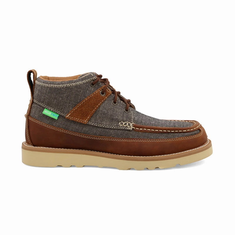 Moisture control Men's 4in Wedge Sole Boot Dust/Brown