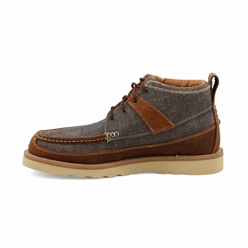 Moisture control Men's 4in Wedge Sole Boot Dust/Brown