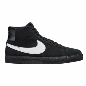 Nike SB Zoom Blazer Mid Black/White/Black Skater Support Fit Free Ride Gear