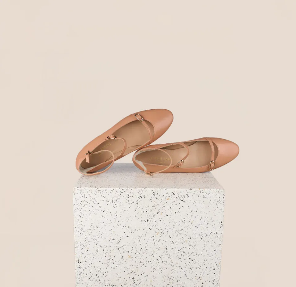 Cozy Feel Footwear Chic Minimalist Design Nola Almond - Granite