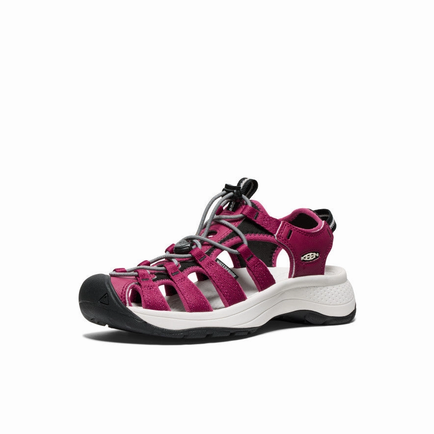 Non-Slip Grip Women's Astoria West Sandal  |  Beaujolais/Star White