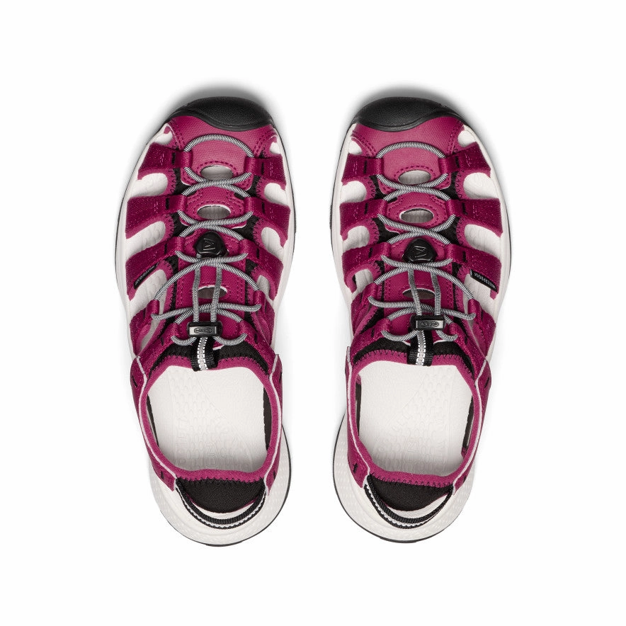 Non-Slip Grip Women's Astoria West Sandal  |  Beaujolais/Star White