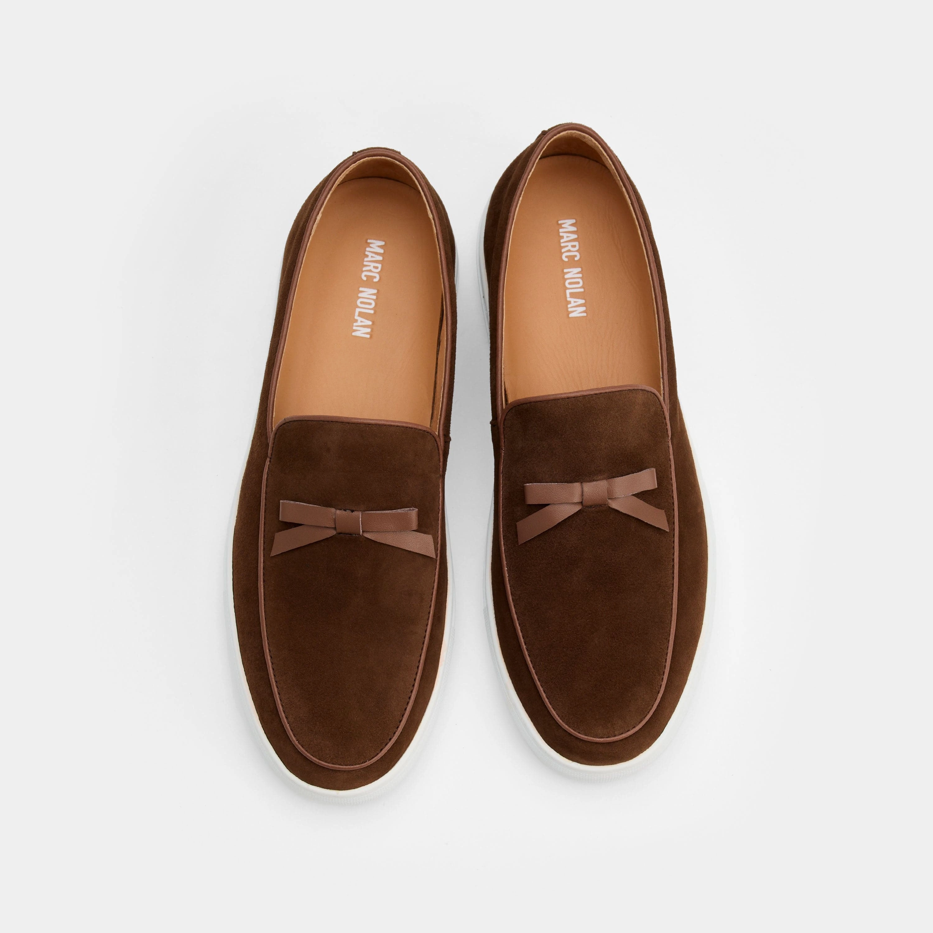 Odell Chocolate Suede Belgian Loafer Sneakers Comfort Journey