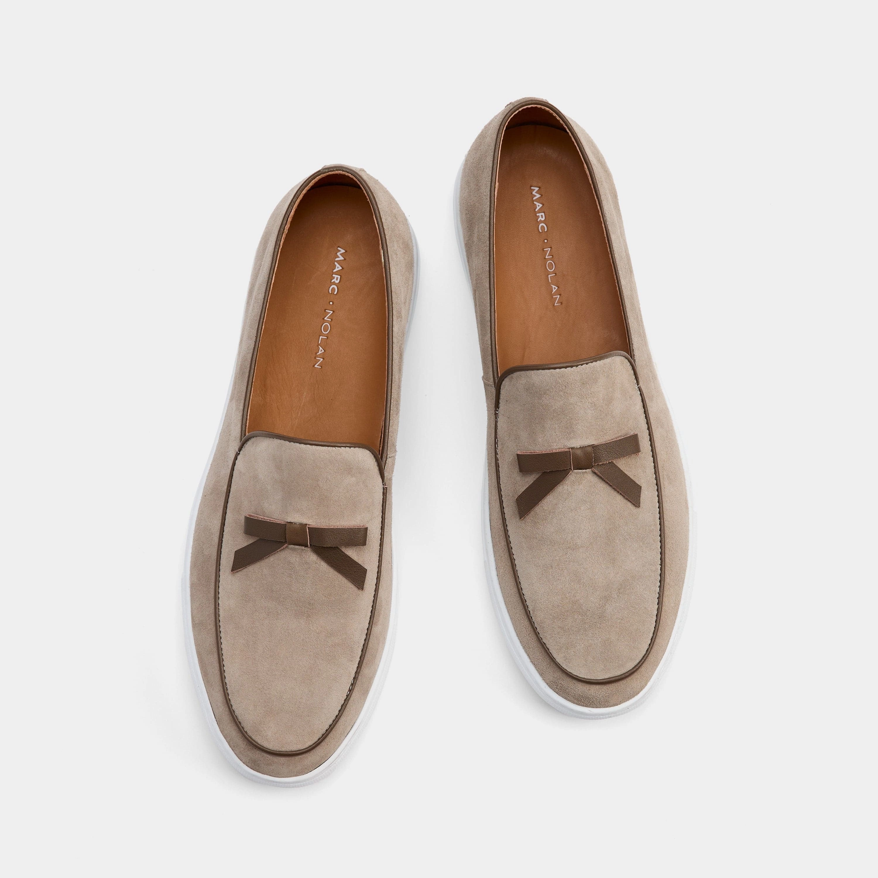 Odell Desert Sand Suede Belgian Loafer Sneakers Cushioned Insole