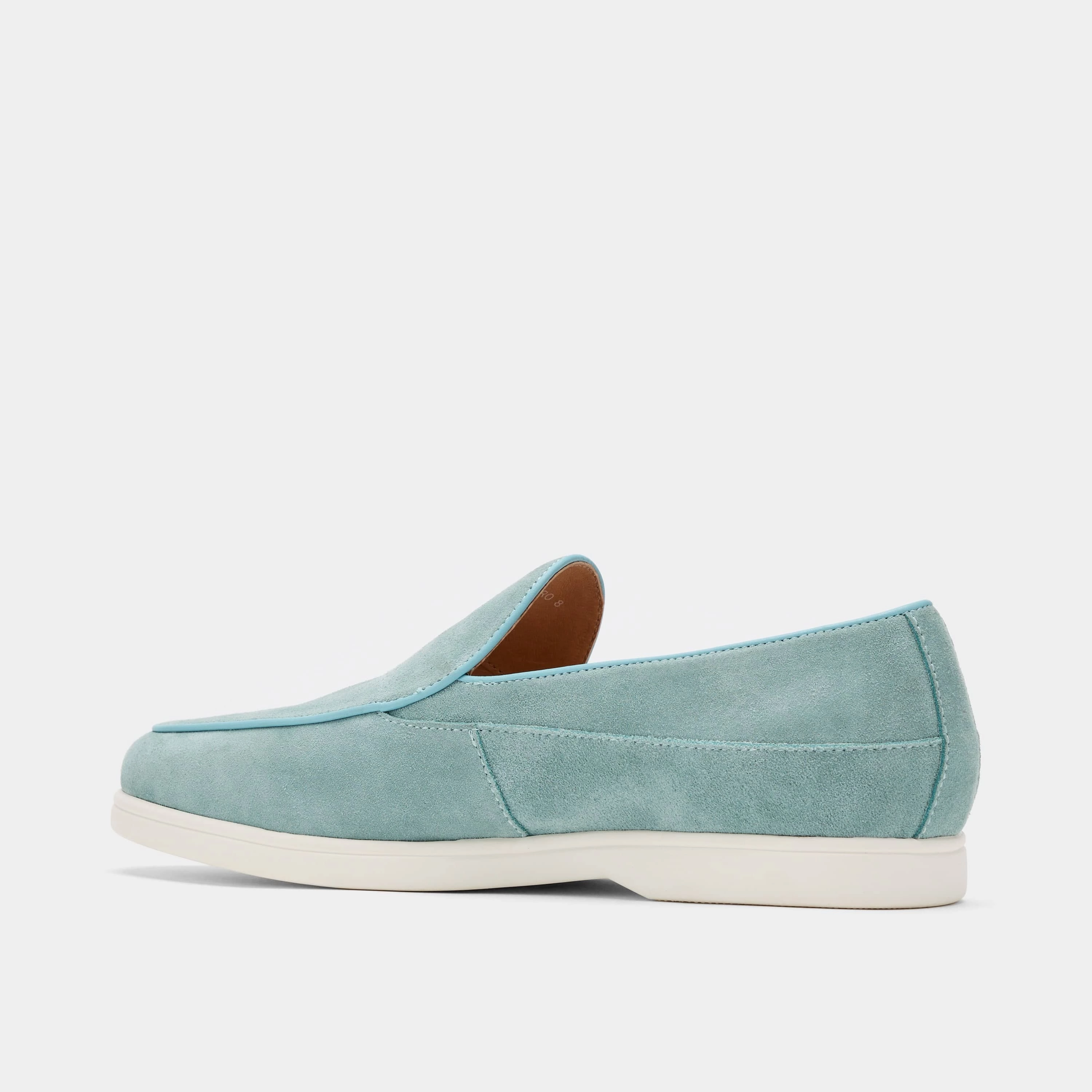 Office Ready Alessandro Light Blue Suede Venetian Loafers