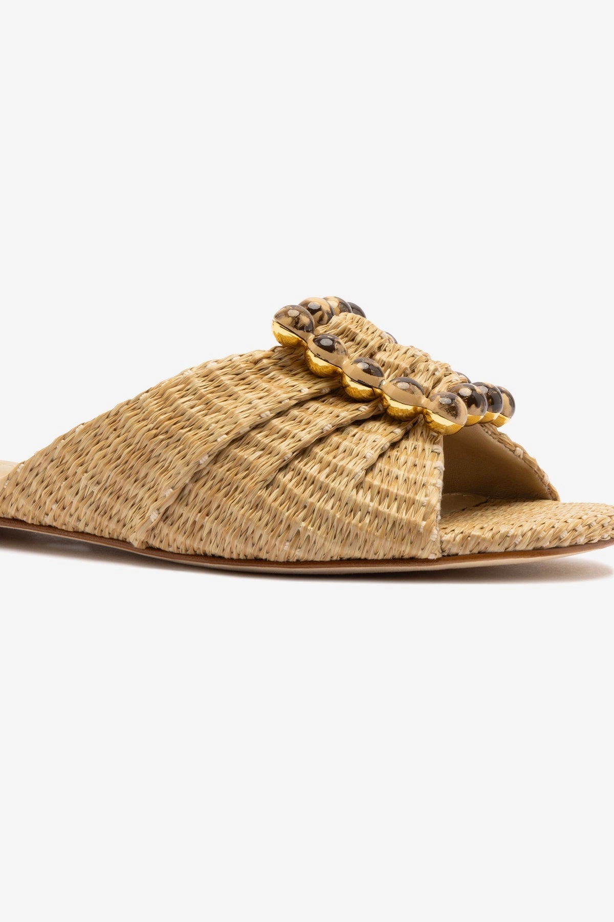 On-The-Go Chloe Gosselin by Larroud?? Nova Flat In Natural Raffia