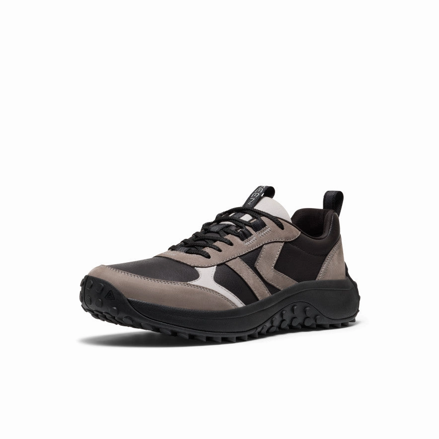 Outdoor Comfort Men's KS86 Leather Sneaker  |  Black/Steel Grey