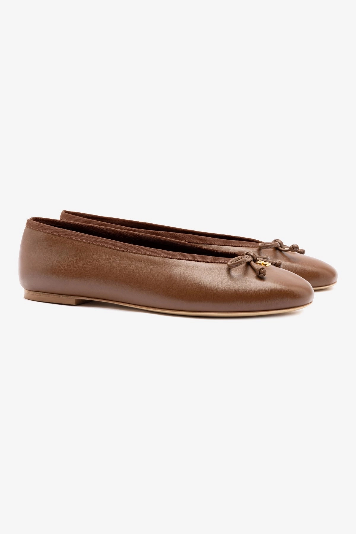 Pavlova Ballet Flat In Burnt Umber Leather Stylish Fit