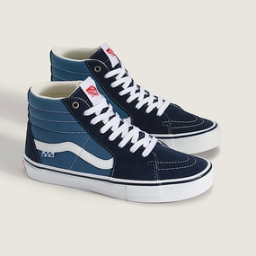 Skate Sk8-Hi (Navy/White) Simple Wear