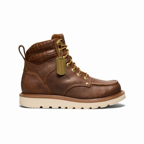 Urban Fashion All-Purpose Comfort Men's Cincinnati 6" Boot (Soft Toe) x Noon Goons   |  Leather Brown/Off White
