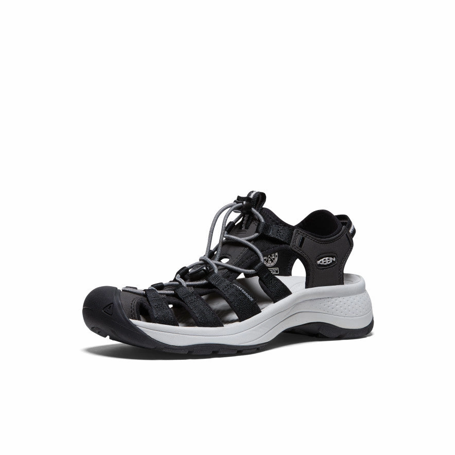 Practical Shoes Women's Astoria West Sandal  |  Black/Grey