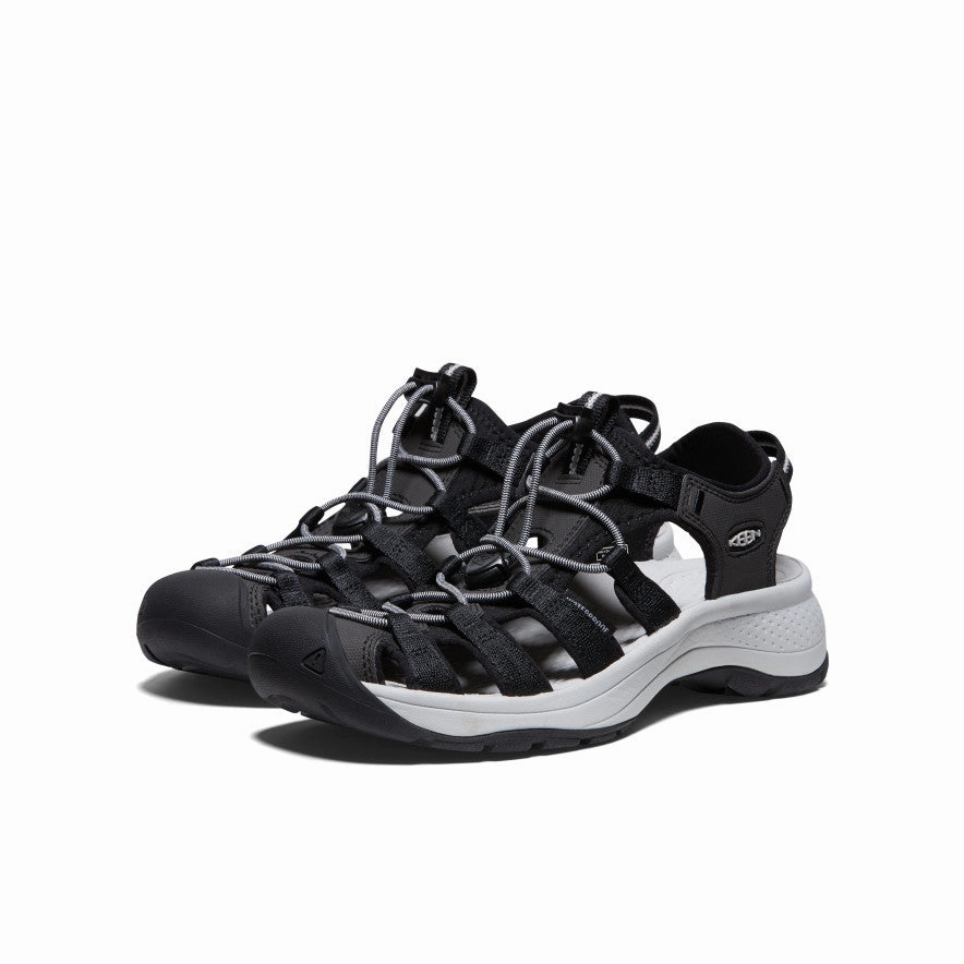 Practical Shoes Women's Astoria West Sandal  |  Black/Grey
