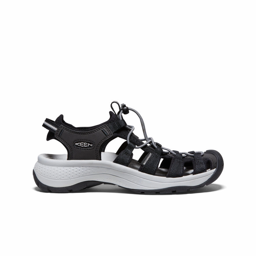 Women's Astoria West Sandal  |  Black/Grey Slip-On Comfort Low Cut
