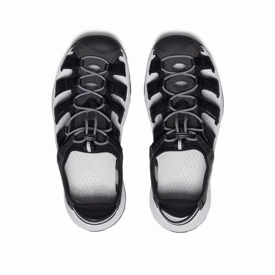 Practical Shoes Women's Astoria West Sandal  |  Black/Grey